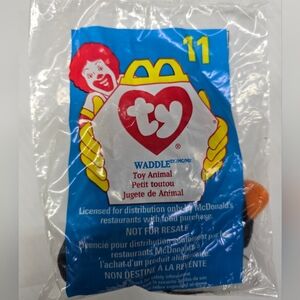 McDonalds Happy Meal toys 1998 Ty Plush Waddle Toy Animal New #11